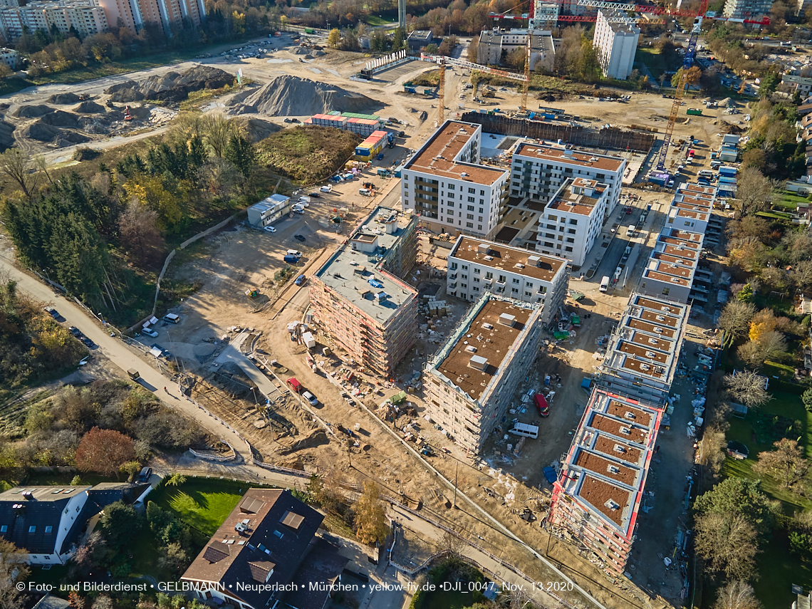 13.11.2020 - Piederstorfer Gelände und Alexisqaurtier am Karl-Marx-Ring in Neuperlach